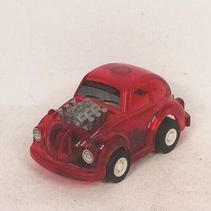 Tomy 1988 Volkswagon Beetle Pull-Back Diecast Toy Tested Made In Japan